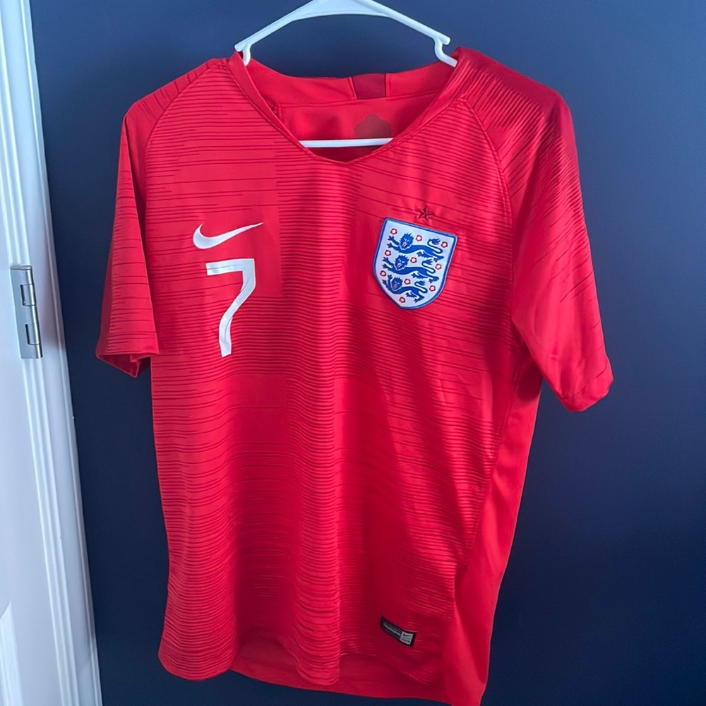 England National Team 2018 Away Soccer Jersey - Red